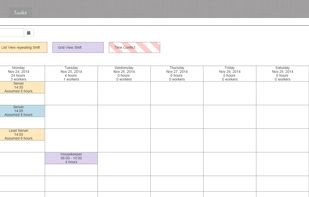 This is Grid View which is more our overview and manual scheduler section.