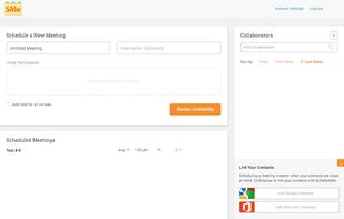 ScheduleMe dashboard