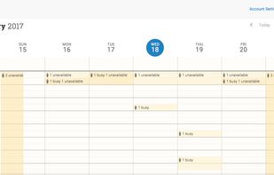 Comparing free/busy availability with contacts