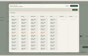 Custom Schedules