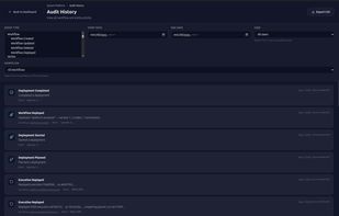 Platform audit history
