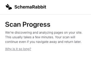 Scan progress