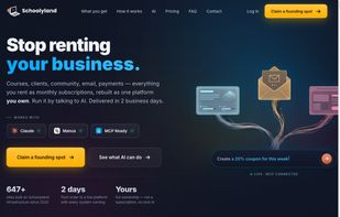 Complete platform, built for you in 2 business days