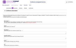 Sciencesconf screenshot 1