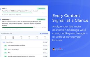 Scoped SEO Extension screenshot 1