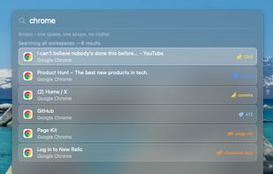 search windows across all spaces