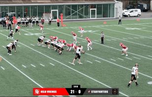Real-life american football example
