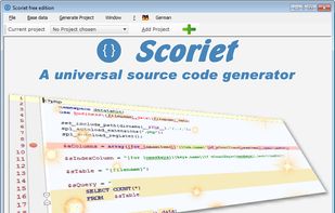 Scoriet main menu