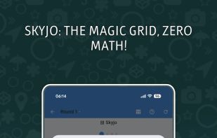 The dedicated Skyjo assistant features a visual grid that matches the game, making score entry fast, intuitive, and error-free by automating all calculations.