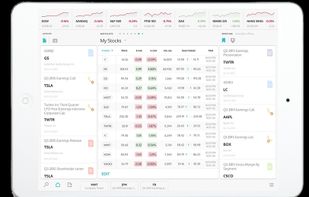 Scout Finance on the iPad.