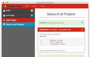 Status of all Projects View (OSX)