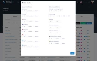 You can use our advanced filters to get the most accurate leads for your business.