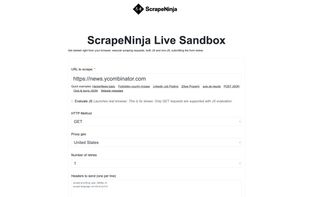 ScrapeNinja screenshot 1