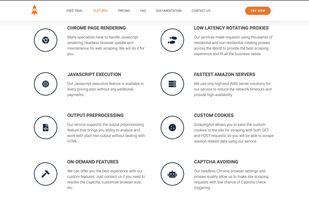 ScrapingAnt features list