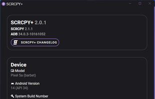 SCRCPY+ screenshot 1