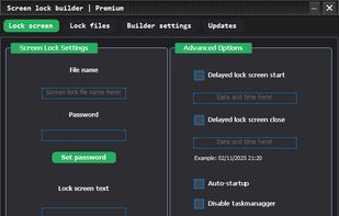 Premium screen lock tab