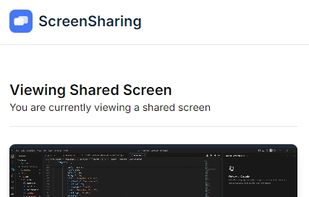 Screen Sharing via Browser screenshot 1