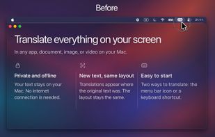 Before translation