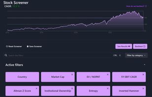 Backtest stock screening strategies