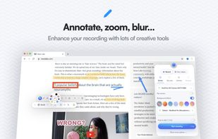 Annotate, zoom, blur...: Enhance your recording with lots of creative tools.