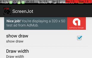 This is a setting , allow user to set for the draw width and color of the drawing.