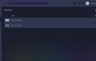 Screenly - Playlist Page