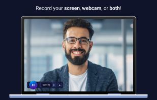 Record your screen, webcam or both!