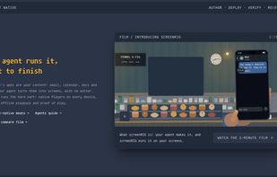 Your agent runs it from start to finish. It turns your email, calendar, docs and photos into screens with no editor, and screenRIG handles the Players, delivery, offline playback and proof of play.