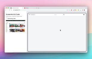 Screenshot to Code screenshot 1