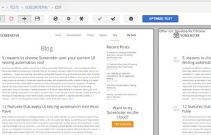 Test View - No difference was detected by Screenster