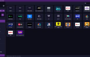 The Apps screen, which displays all of the apps installed on your selected device. This is where you will select one or more apps to engage specific features of ScreenWarden for Roku.