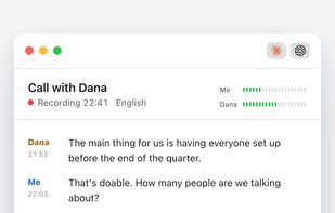 Scribe Call Transcriber screenshot 1