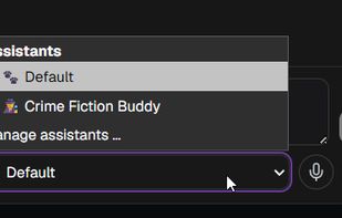 AI assistant selection