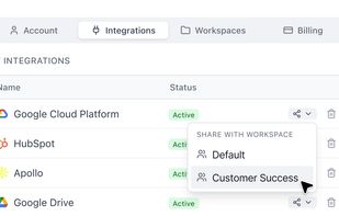Share Integrations