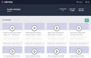 All audio articles page.