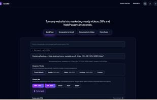 Main Landing Page and Tool