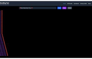 scrolling text generator