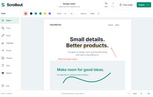 Scrollout screenshot 1