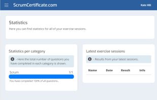 ScrumCertificate.com screenshot 1