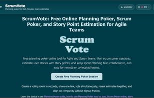 ScrumVote screenshot 1