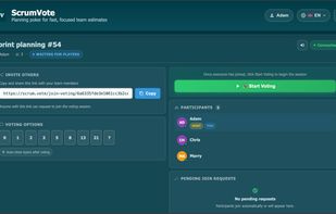 ScrumVote screenshot 1