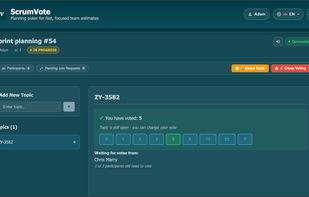 ScrumVote screenshot 3