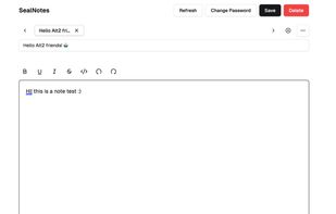 SealNotes screenshot 1