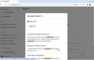Searchable ChatGPT screenshot 3