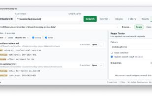 Searchmonkey in 2-up mode for larger screens