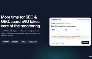 Alert overview: what changed, how severe, which pages are affected