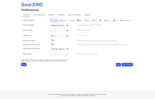 SearXNG screenshot 2
