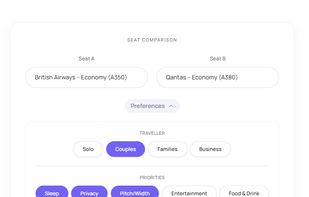 User seat and preferences 