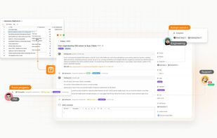 A ticket created from a community question, with an assigned owner and internal discussion so the thread isn’t lost.