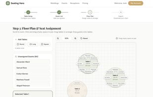 Drag & Drop Guest Assignment